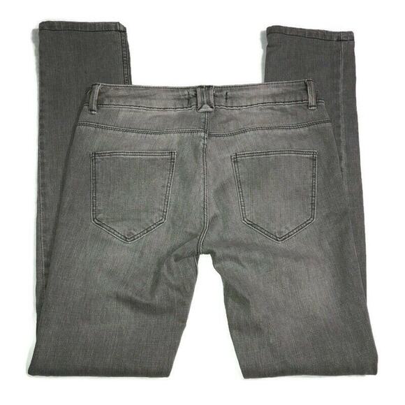 Zara Basic Womens Stretch Mid Rise Skinny Denim Jeans Size 4 Gray Wash Inseam 31 - Picture 3 of 6